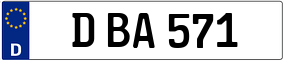 Trailer License Plate